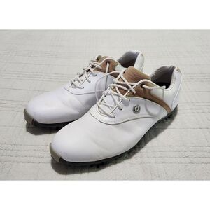 FootJoy White Athletic Golf Shoes with Classic Design